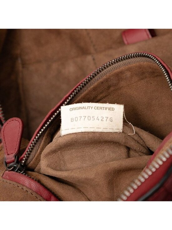 Bottega Veneta Intrecciato Backpack Wine Red Leather main image 6